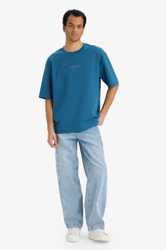 Resim Defacto Erkek T-shirt F9684AX/IN194