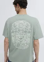 Resim Mavi Erkek T-shirt M0613289-70113