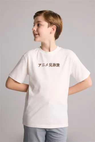 Resim Defacto Erkek Çocuk T-shirt H8065A8/ER105