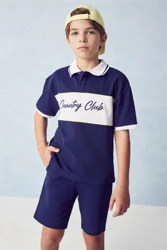 Resim Defacto Erkek Çocuk T-shirt H2968A8/NV135