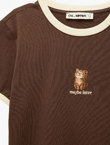 Resim Koton Kadın T-shirt 6SAL10873IK