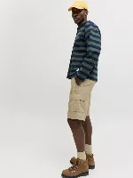 Resim Jack & Jones Jpstcole Matty Cargo Short Mıd Erkek Kot&Kanvas Şort 12292263