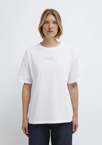 Resim Mavi Kadın T-shirt M1613884-620