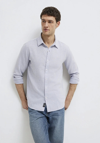 Resim Mavi Erkek Uzun Kol Gömlek M0211913-70813