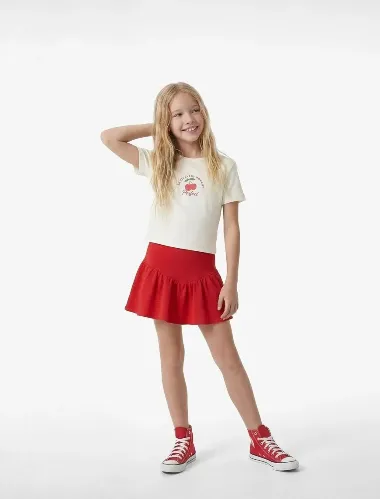 Resim Koton Kız Çocuk T-shirt 6SKG10477AK