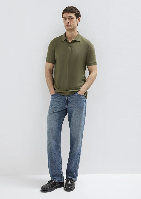 Resim Mavi Polo Yaka Erkek T-shirt M064946-71543