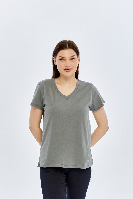 Resim Viole&More Kadın T-Shirt Yk18 V Yaka