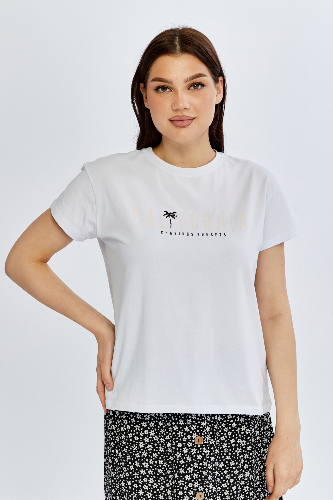 Resim Viole&More Kadın T-Shirt Yk21 California Baskılı