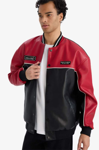 Resim Defacto Erkek Deri Mont F8598AX/BK27