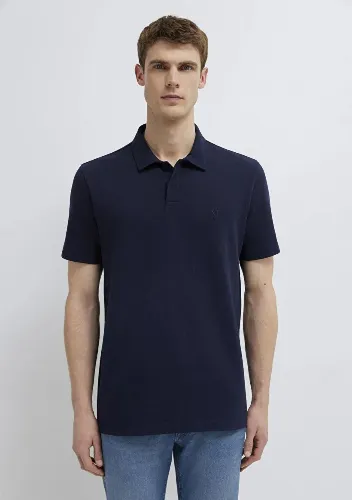 Resim Mavi Erkek T-shirt M0613267-86415
