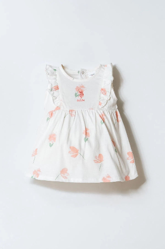 Resim U.S. Polo Assn Bebek Kız Bebek Elbise USB2985