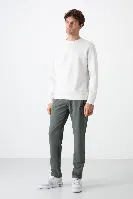 Resim T06Er-84671 Düz Paça Erkek Eşofman Alt