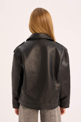 Resim Defacto Kız Çocuk  Deri Mont C4976A8/BK27