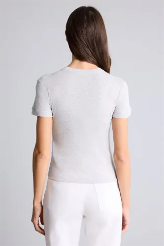 Resim Defacto Kadın T-shirt H1354AX/GR93