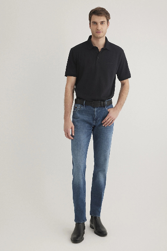 Resim Mavi Polo Erkek T-Shirt M0612520-900
