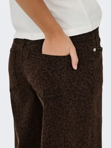 Resim Only Onlmadıson Hw Wıde Anımal Pant Pnt Kadın Jean Pantolon 15355777