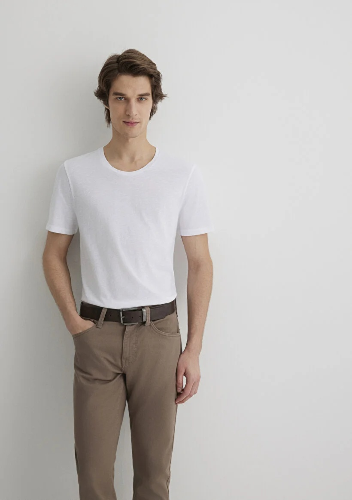 Resim Mavi  Erkek T-Shirt M064681-620