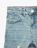 Resim Koton Erkek Çocuk Kot&Kanvas Şort 6SKB40002TD