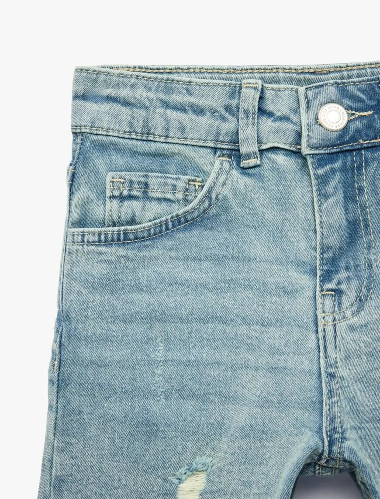 Resim Koton Erkek Çocuk Kot&Kanvas Şort 6SKB40002TD