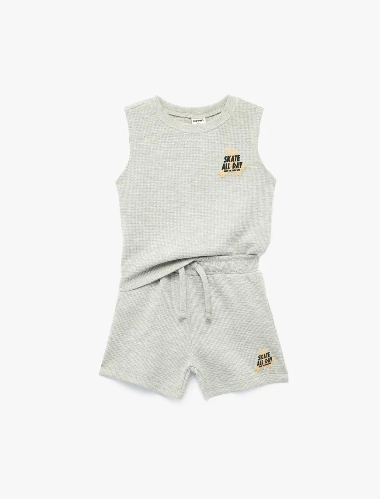 Resim Koton Erkek Bebek Şort Takım 6SMB10002TK