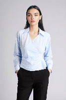 Resim Defacto Kadın Uzun Kol Gömlek F9765AX/BE791
