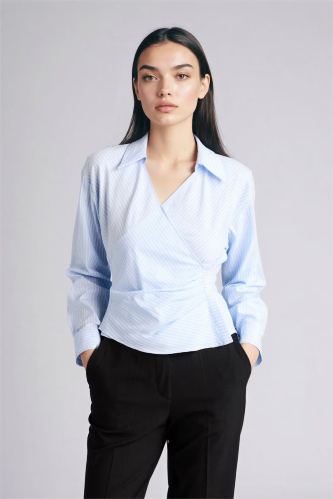 Resim Defacto Kadın Uzun Kol Gömlek F9765AX/BE791