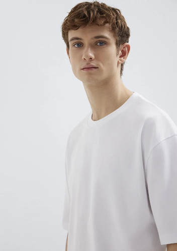 Resim Mavi Erkek T-shirt M0613130-620