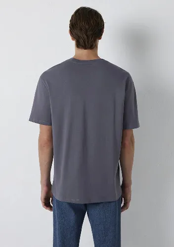 Resim Mavi Erkek T-shirt M0613570-85540