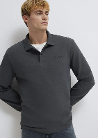 Resim Mavi Polo Yaka Erkek T-shirt M0613154-70088