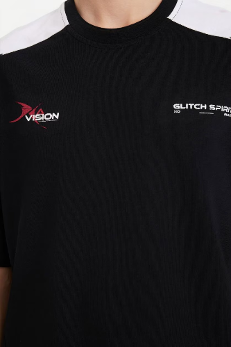 Resim Defacto Erkek T-shirt F8670AX/BK81