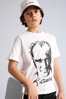Resim Defacto Erkek Çocuk T-shirt B6938A8/WT34