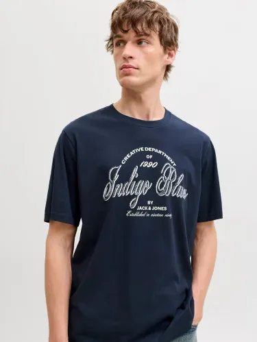 Resim Jack & Jones Jjedenver Graphıc Tee Ss O-Neck Sn Erkek T-shırt 12291213