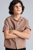 Resim Defacto Erkek Çocuk Kısa kol Gömlek H3025A8/BN554