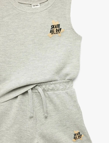 Resim Koton Erkek Bebek Şort Takım 6SMB10002TK