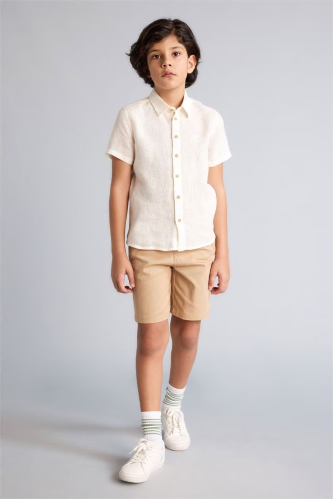 Resim Defacto Erkek Çocuk Kot&Kanvas Şort C2955A8/BG203