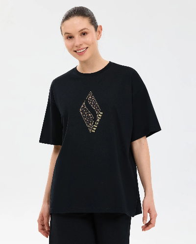 Resim Skechers  W Oversize Fit Graphic Kadın T-shirt S2610050-3817