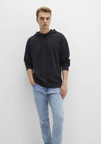 Resim Mavi Kapüşonlu Erkek Sweatshirt M0S10417-900