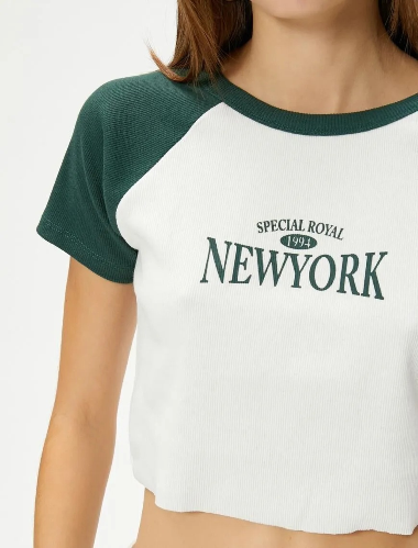 Resim Koton Kadın T-shirt 6SAL10009IK