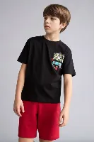 Resim Defacto Erkek Çocuk T-shirt H4323A8/BK81