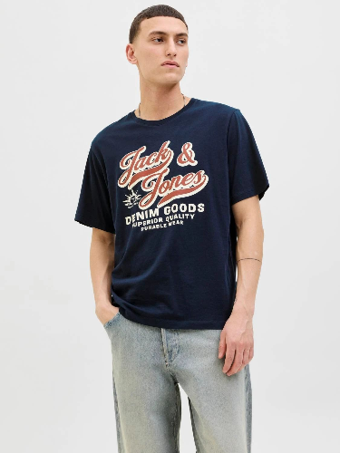 Resim Jack & Jones Jjelogo Tee Ss O-Neck 2 Col  Erkek T-Shirt 12279535