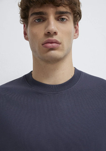 Resim Mavi Erkek T-shirt M0613113-70101