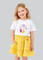 Resim Yenikoza Kız Çocuk Etek Takım