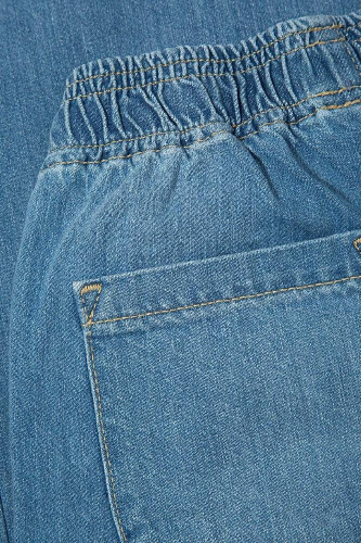 Resim Mavi Loco Kız Çocuk Jean Pantolon M7010405-A3047