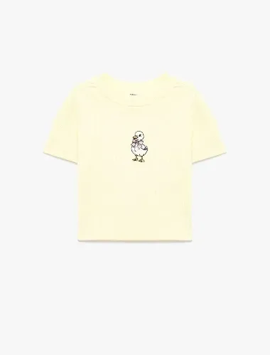 Resim Koton Kız Çocuk T-shirt 6SKG10322AK