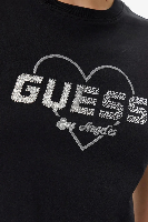 Resim Guess Athleisure  Kadın  T-shirt V5GI10K9RM1-JBLK Narcıso Cn T-Shırt