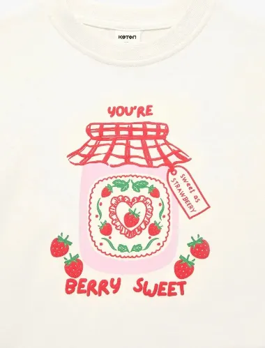 Resim Koton Kız Bebek T-shirt 6SMG10171AK