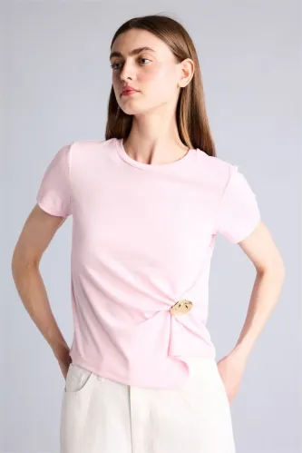 Resim Defacto Kadın T-shirt G9551AX/PN343