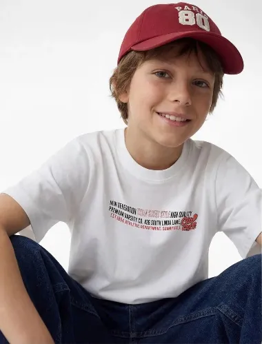 Resim Koton Erkek Çocuk T-shirt 6SKB10394TK