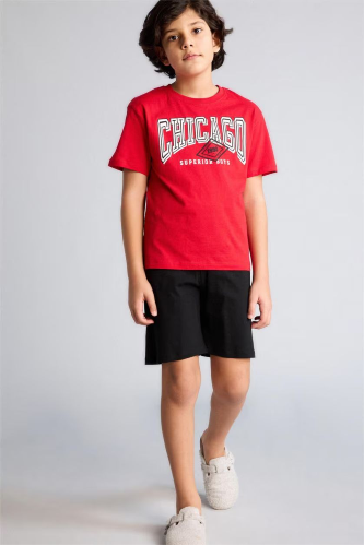 Resim Defacto Erkek Çocuk Şort Takım G8825A8/RD79