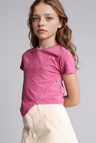 Resim Defacto Kız Çocuk T-shirt H1082A8/PN10